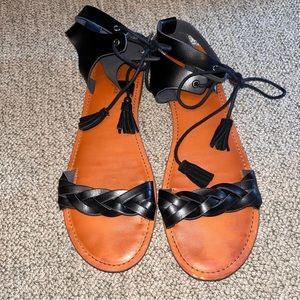 American Eagle Gladiator Braided Sandals